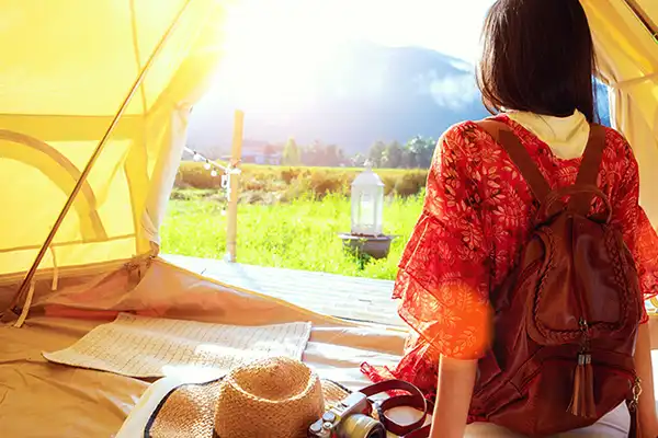 vacancier tente camping Shpère Camping Village